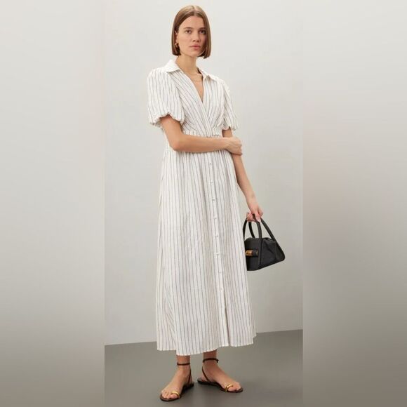 Derek Lam 10 Crosby Knot Waist Shirt Dress Size 48 XL - Picture 1 of 11